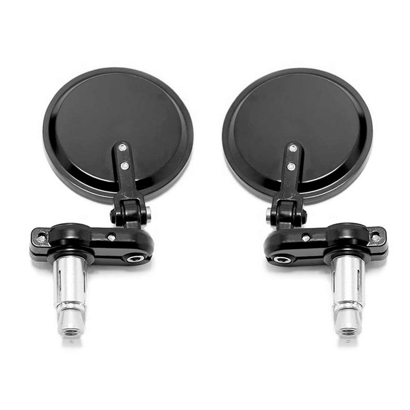 MOTLTECH Universal Motorcycle Mirrors - 3 Inch Round Folding Bar End Side Mirror for Honda, Scooter, Suzuki, Yamaha, Kawasaki, Victory, Harley Davidson and More - Image 5